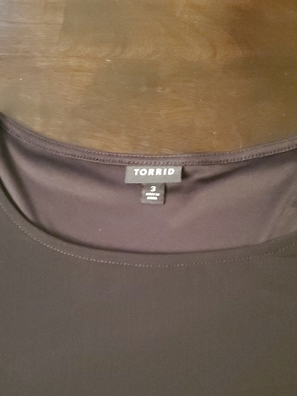Tag# 70 - Torrid Black Short Sleeve Crewneck Top
